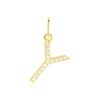 Histoire d'Or Pendentif Lettre Y Or Jaune Oxyde