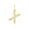 Histoire d'Or Pendentif Lettre X Or Jaune Oxyde
