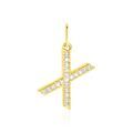 Pendentifs sur Grenoble : Histoire d'Or Pendentif Lettre X Or Jaune Oxyde