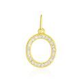 Histoire d'Or Pendentif Lettre O Or Jaune Oxyde