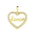 Pendentifs sur Grenoble : Histoire d'Or Pendentif Or Jaune Ramouna Oxyde De Zirconium