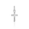 Histoire d'Or Pendentif Yona Croix Striee Or Blanc