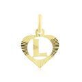 Pendentifs sur Grenoble : Histoire d'Or Pendentif Eudocie Coeur Lettre Or Jaune