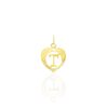 Histoire d'Or Pendentif Eudocie Coeur Lettre Or Jaune