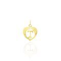 Pendentifs sur Grenoble : Histoire d'Or Pendentif Eudocie Coeur Lettre Or Jaune
