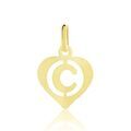 Histoire d'Or Pendentif Eudocie Coeur Lettre Or Jaune