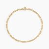 Histoire d'Or Bracelet Or Jaune Cam&eacute;o Maille Altern&eacute;e 1/3