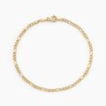 Histoire d'Or Bracelet Or Jaune Cam&eacute;o Maille Altern&eacute;e 1/3