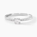 Histoire d'Or Bague Solitaire Hemera Or Blanc Diamant
