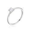 Histoire d'Or Bague Solitaire Or Blanc Aphrodite Diamant