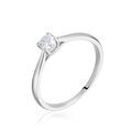 Histoire d'Or Bague Solitaire Or Blanc Aphrodite Diamant