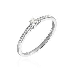 Histoire d'Or Bague Eliisa Or Blanc Diamant