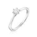 Histoire d'Or Bague Solitaire Athena Or Blanc Diamant