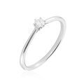 Histoire d'Or Bague Solitaire Athena Or Blanc Diamant