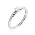 Histoire d'Or Bague Solitaire Iris Or Blanc Diamant