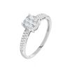 Histoire d'Or Bague Julia Or Blanc Diamant Synthetique
