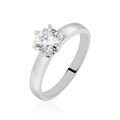 Histoire d'Or Bague Solitaire Natalia Or Blanc Diamant Synthetique