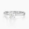 Histoire d'Or Bague Solitaire Fiona Or Blanc Diamant Synthetique