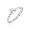 Histoire d'Or Bague Solitaire Fiona Or Blanc Diamant Synthetique