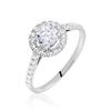 Histoire d'Or Bague Mentoura Or Blanc Diamant Synth&eacute;tique