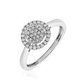 Histoire d'Or Bague Or Blanc Nawra Diamants Synth&eacute;tiques