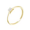 Histoire d'Or Bague Solitaire Or Jaune Aphrodite Diamant