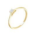 Histoire d'Or Bague Solitaire Or Jaune Aphrodite Diamant