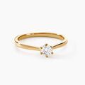 Histoire d'Or Bague Solitaire Athena Or Jaune Diamant