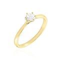 Histoire d'Or Bague Solitaire Athena Or Jaune Diamant