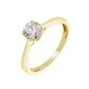 Histoire d'Or Bague Solitaire Fiona Or Jaune Diamant Synthetique