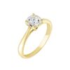 Histoire d'Or Bague Solitaire Fiona Or Jaune Diamant Synthetique