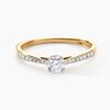Histoire d'Or Bague Solitaire Hemera Or Jaune Diamant Synthetique