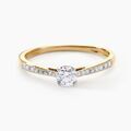 Histoire d'Or Bague Solitaire Hemera Or Jaune Diamant Synthetique