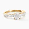 Histoire d'Or Bague Solitaire Julia Or Jaune Diamant Synthetique