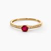 Histoire d'Or Bague Hardy Or Jaune Rubis Diamant
