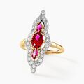 Histoire d'Or Bague Marchionessa Or Jaune Oxyde De Zirconium