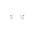 Histoire d'Or Boucles D'oreilles Puces Or Blanc Diamants Synth&eacute;tique