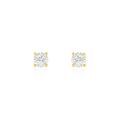 Boucles d'oreille sur Grenoble : Histoire d'Or Boucles D'oreilles Puces One Or Jaune Diamants