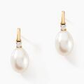 Histoire d'Or Boucles D'oreilles Pendantes Linzi Or Jaune Perle De Culture