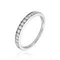 Alliances sur Grenoble : Histoire d'Or Demi Alliance Rhea Platine Blanc Diamant