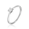 Histoire d'Or Bague Solitaire One Platine Blanc Diamant
