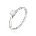 Histoire d'Or Bague Solitaire One Platine Blanc Diamant