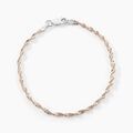 Histoire d'Or Bracelet Abie Torsade Argent Bicolore