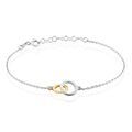 Bracelets sur Grenoble : Histoire d'Or Bracelet Fethi Argent Bicolore