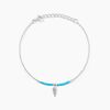 Histoire d'Or Bracelet Lottie Argent Blanc Turquoise