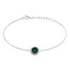Histoire d'Or Bracelet Zea Argent Blanc Malachite