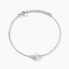 Histoire d'Or Bracelet Sari Argent Blanc Perle De Culture Et Oxyde De Zirconium