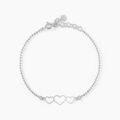 Bracelets sur Grenoble : Histoire d'Or Bracelet Love Love Argent Blanc
