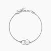 Histoire d'Or Bracelet Toi Et Moi Argent Blanc