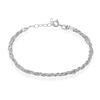 Histoire d'Or Bracelet Abie Torsade Argent Blanc